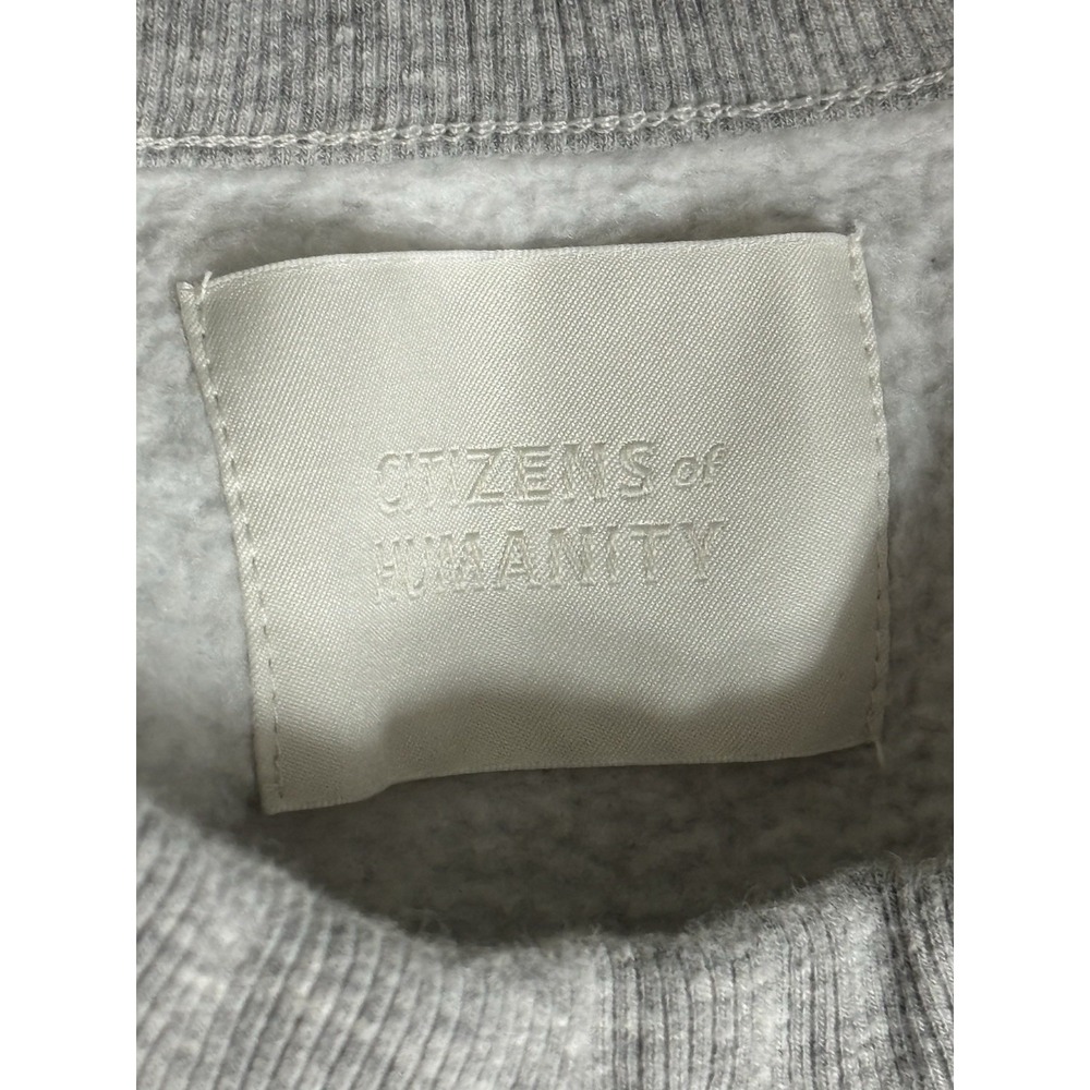 Citizens of Humanity Women Gray Key-Hole Long Sleeve Crew Neck Sweater Small EUC - Picture 3 of 4